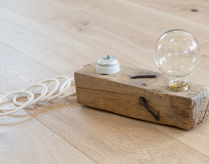 Lampe Chevron // Atelier WATT? lampes artisanales et déjantés